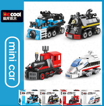 Load image into Gallery viewer, 4pcs/set Decool mini Blocks Kids Building Toys Vehicle Train Model Puzzle Boys DIY Bricks Holiday Gift Home Decor 22083 22084 22085 22086
