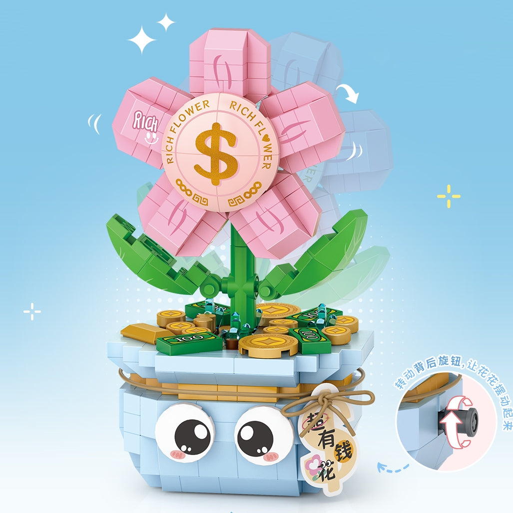 LOZ mini Blocks Kids Building Toys DIY Bricks Sweet Flowers Pot Plants Puzzle Girls Gift Home Decor 8839 8840 8841 8842