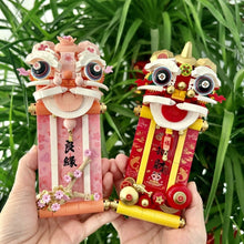 Load image into Gallery viewer, BALODY mini Blocks Kids Building Toys DIY Bricks Lion Photo Frame Puzzle New Year Gift Refrigerator Magnet Chinese Presents Home Decor 21401 21402
