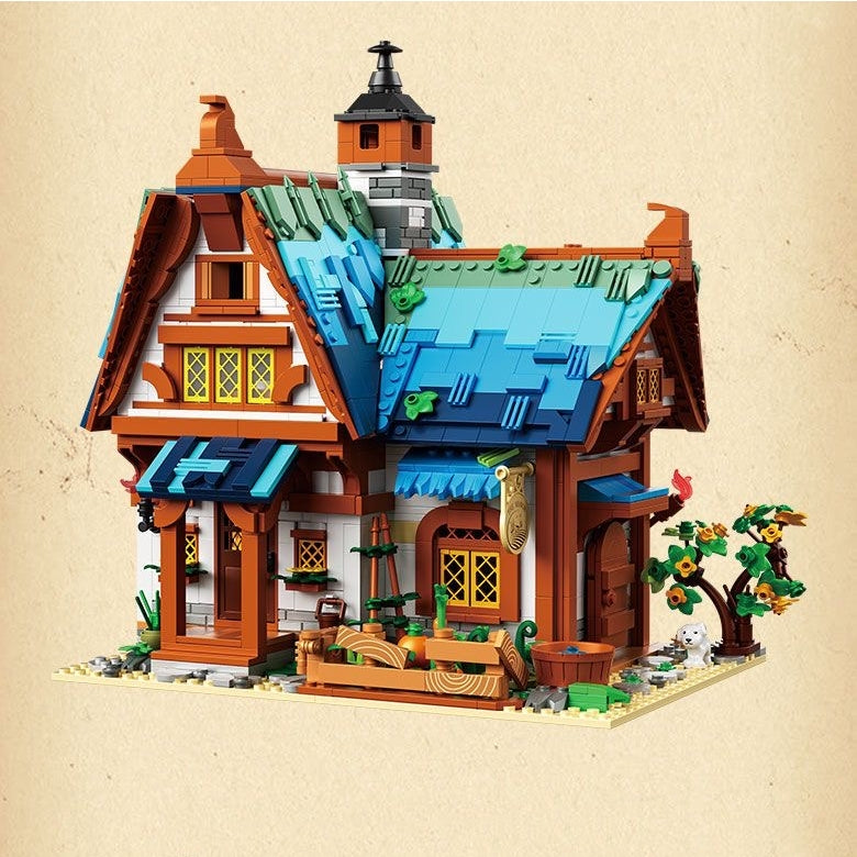 1749pcs ZHEGAO mini Blocks Kids Building Toys DIY Bricks Vintage House Puzzle Gift Home Decor 613010