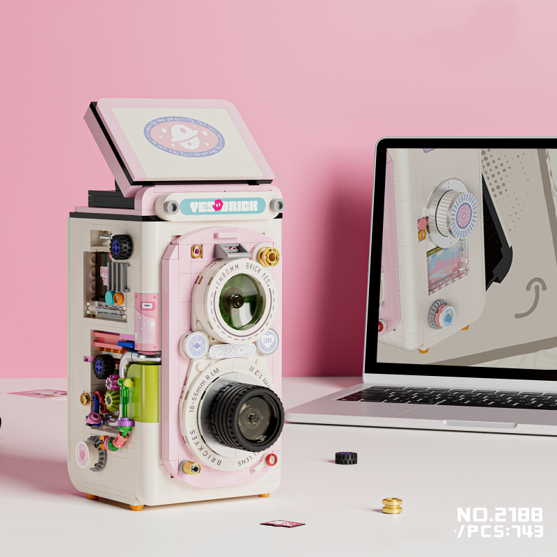 2188 2189 Kids Building Blocks DIY Camera Bricks Girls Toys Boys Puzzle Gift  Home Decor