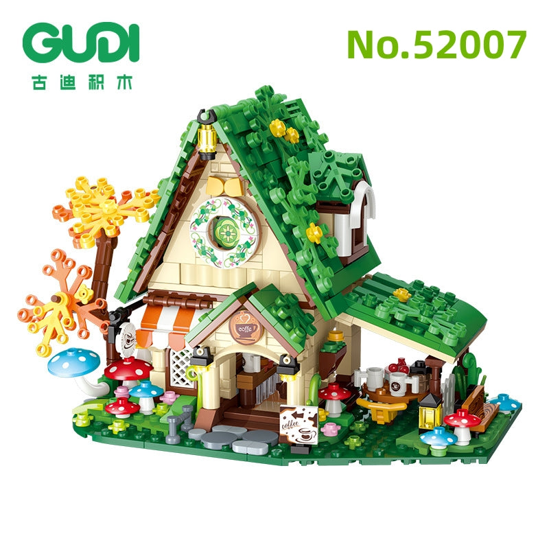 GUDI mini Blocks Kids Building Toys Puzzle Dream House Girls Holiday Gift Home Decor 52007 52008