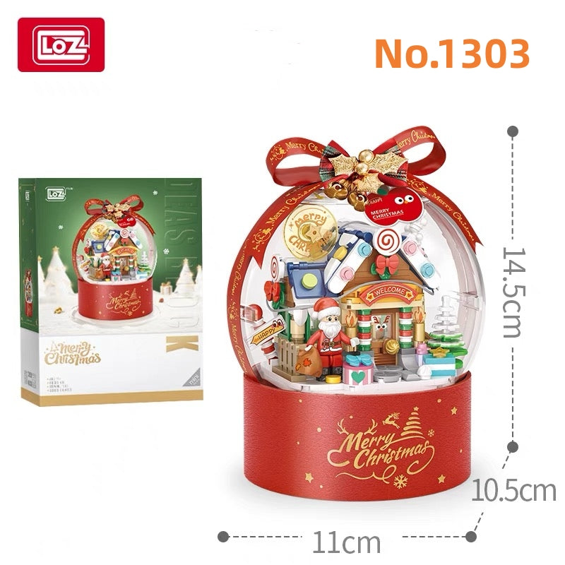LOZ mini Blocks Kids Building Toys Bricks Halloween Girls Gift Christmas Present with Lighting Home Decor 1303 1304 1305 1306