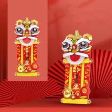 Load image into Gallery viewer, BALODY mini Blocks Kids Building Toys DIY Bricks Lion Photo Frame Puzzle New Year Gift Refrigerator Magnet Chinese Presents Home Decor 21401 21402
