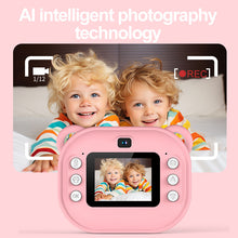 Load image into Gallery viewer, Children Digital Camera Instant Print  for Kids Thermal Print Camera Photo Printing Camera Video Toys +32G Memory Card
