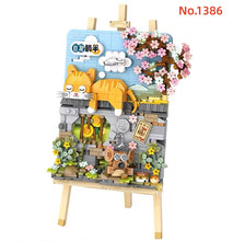 Load image into Gallery viewer, LOZ mini Blocks Kids Building Toys Drawing Painting Girls Gift Boy Cat Bricks Puzzle Home Decor 1386 1387
