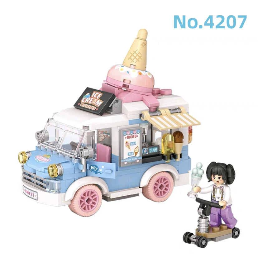 LOZ mini Blocks Kids Building Toys DIY Bricks Cute Car Model Girls Gift Home Decor 4207 4208 4209 4210