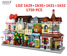 Load image into Gallery viewer, 4pcs/set LOZ mini Street Blocks Kids Building Toys Girls Boys Puzzle Teens Gift
