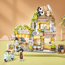 Load image into Gallery viewer, LOZ mini Blocks Kids Building Bricks Boys Toys Puzzle Girls Gift Panda Tea Shop Coffee Bar 1382 1383
