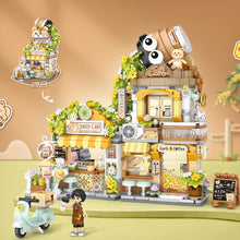 Load image into Gallery viewer, LOZ mini Blocks Kids Building Bricks Boys Toys Puzzle Girls Gift Panda Tea Shop Coffee Bar 1382 1383
