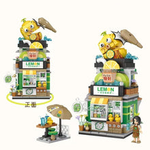 Load image into Gallery viewer, LOZ mini Blocks Kids Building Bricks Boys Toys Puzzle Girls Gift Chinese Snack Bar Lemon Tea Shop Luosifen Store 1294 1295
