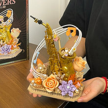 Load image into Gallery viewer, BALODY mini Blocks Kids Building Toys Instruments Flowers With Lighting Girls Women Gift Home Decor 21277 21278 21389 21390
