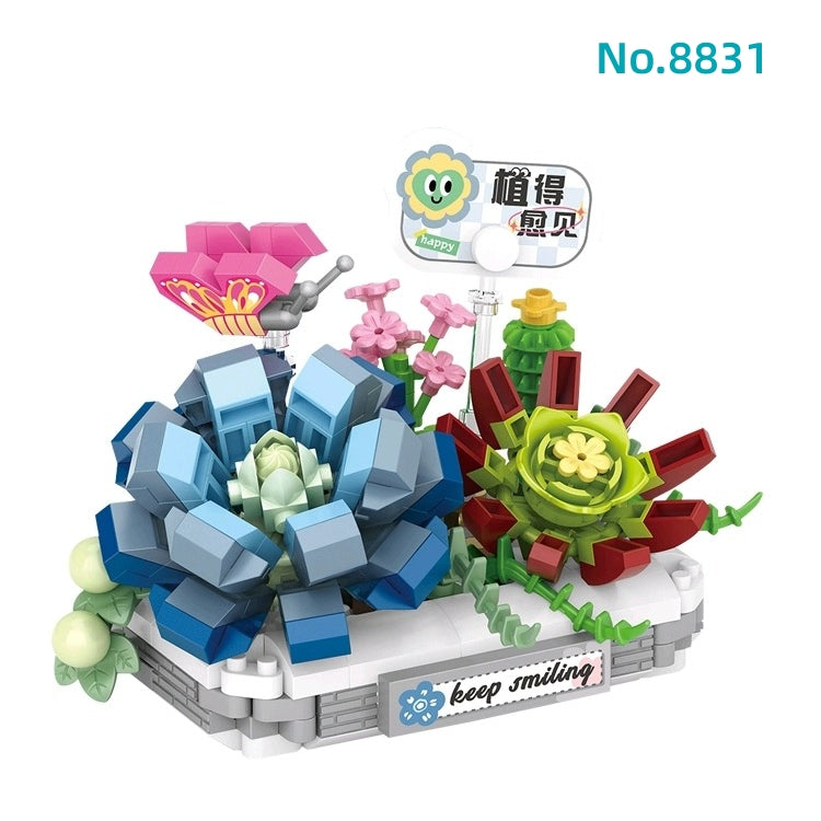 LOZ mini Blocks Kids Building Toys DIY Bricks Sweet Flowers Pot Plants Puzzle Girls Gift Home Decor 8831 8832 8833 8834 8835 8836 8837 8838