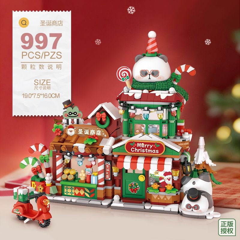 LOZ mini Blocks Kids Building Toys Bricks Holiday Gifts Christmas Present Home Decor 7211 7212