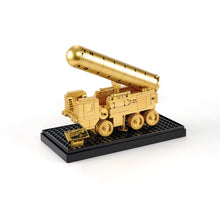 Load image into Gallery viewer, MINI Blocks Kids Building  Toys Boys Puzzle Golden Military Bricks Tank Frigate Fighter Plane  Missile Vehicles Model Home Decor Men Gifts 66833 66834 66835 66836
