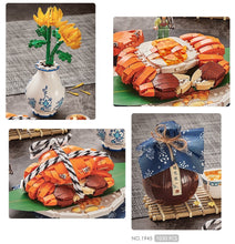 Load image into Gallery viewer, LOZ mini Blocks Kids Building Bricks Toys Chinese Food  Hairy Crabs Lobster Puzzle Home Decor Gift 1945 1946
