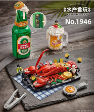 Load image into Gallery viewer, LOZ mini Blocks Kids Building Bricks Toys Chinese Food  Hairy Crabs Lobster Puzzle Home Decor Gift 1945 1946
