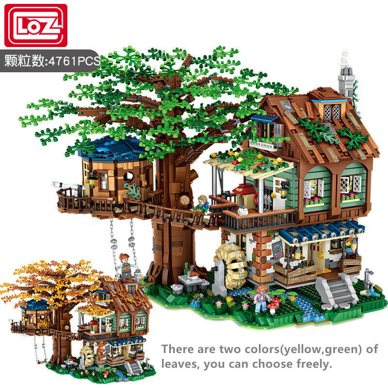 4761pcs LOZ mini Blocks Kids Building Toys Teens Puzzle 1033 Treehouse-no original box