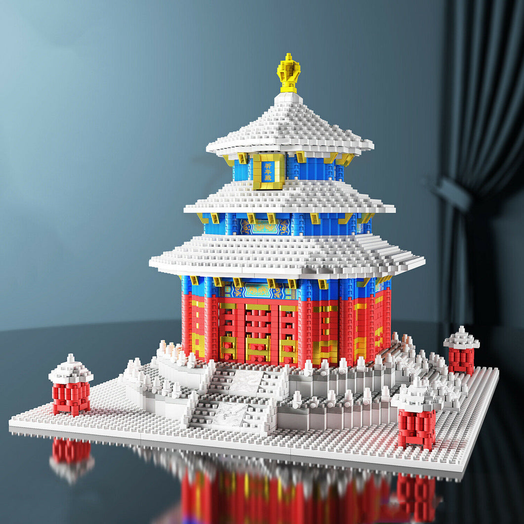 Lezi 8050 mini Block Teens Building Toys Adult Puzzle Temple of Heaven 2641pcs no box