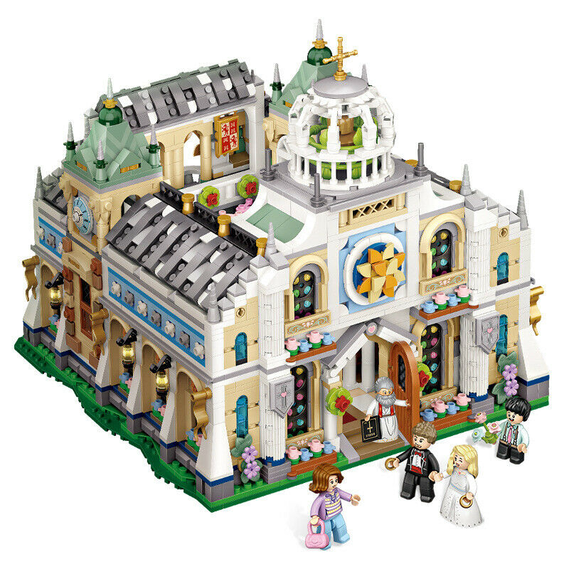 1035 LOZ MINI Kids Building Blocks Lovers Toy Adult Puzzle Wedding Chapel no box