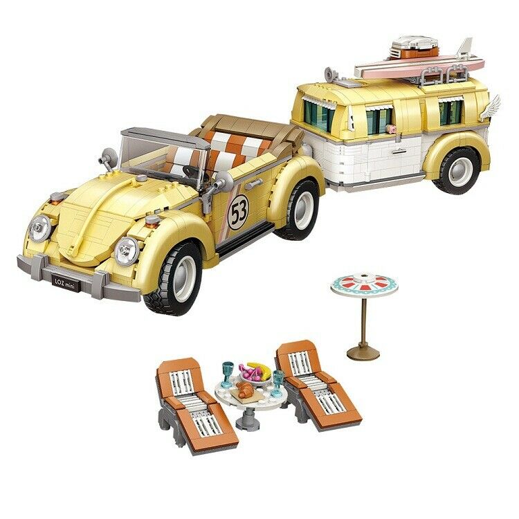2228pcs LOZ mini Blocks Kids Building Toys Car Puzzle Boys Wagon 1130 no original box