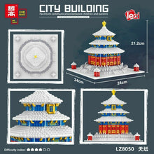 Load image into Gallery viewer, Lezi 8050 mini Block Teens Building Toys Adult Puzzle Temple of Heaven 2641pcs no box
