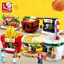Load image into Gallery viewer, Sluban Blocks Kids Building Toys Girls Puzzle Teens Gift Food Court B0705 (no box)
