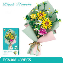 Load image into Gallery viewer, FC Blocks Kids Building Toys Bricks Flower Puzzle Girls Gift Home Decor Lighting Greeting card 8307 8308
