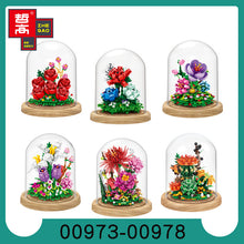 Load image into Gallery viewer, ZG 00973-00978 mini Blocks Kids Building Bricks Toys Flowers Puzzle Girls Gift Home Decor
