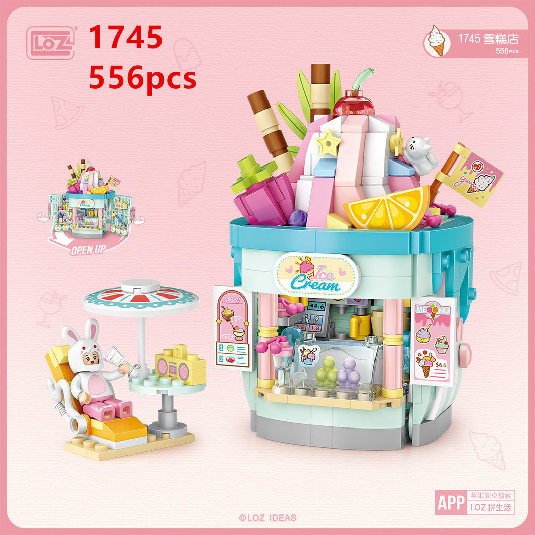 LOZ MINI Blocks Kids Building Toys Grils Puzzle Bakery ice-cream 1745 1746