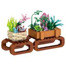 Load image into Gallery viewer, ZG 00898 00899 00900 00901 00902 00903 mini Blocks Kids Building Toys DIY Bricks Girls Gift  Flowers Potted Plant Puzzle Home Decor
