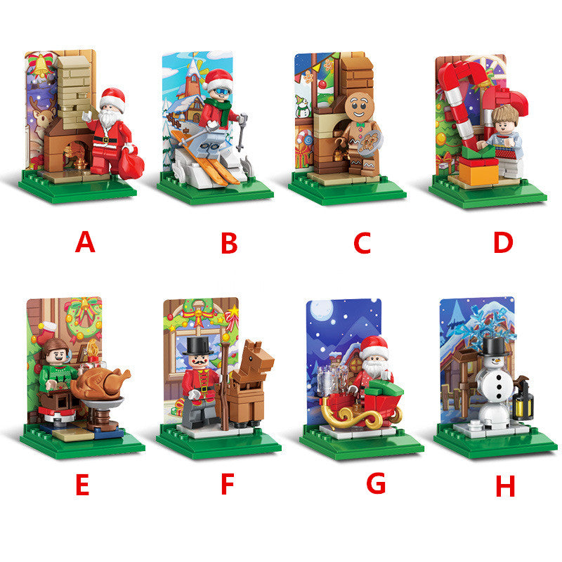 8pcs/set 601157 Sembo Blocks Kids Building Bricks Toys  Puzzle Christmas gift with Lighting