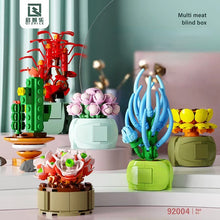 Load image into Gallery viewer, 12pcs/set QZL Blocks Kids Building Toys Bricks Girls Flowers Potted Plant Puzzle Home Decor Womens Gift 92004
