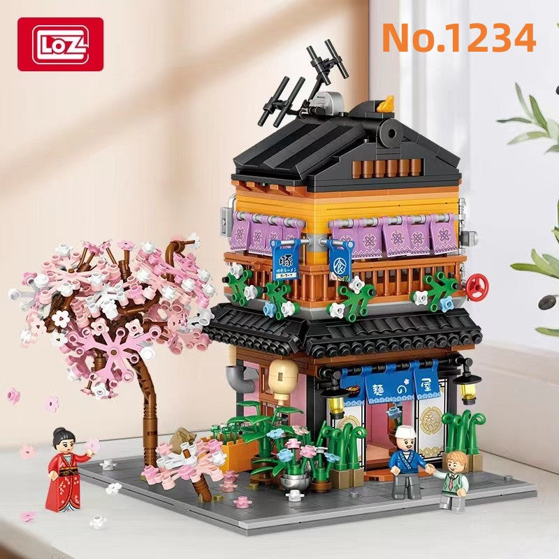 LOZ mini Blocks Kids Building Bricks Toys  Puzzle Japanese Architecture Home Decor Gift 1234 1235 1236