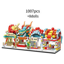 Load image into Gallery viewer, Kids Building Blocks Toys DIY Bricks Girls Puzzle Chinese opera Gift Stree Store Home Decor 100194 100195 100196 100197
