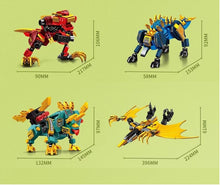 Load image into Gallery viewer, 4pcs/set Sembo Blocks Kids Building Toys DIY Bricks 4in1 Dinosaur Robot Soldier Puzzle Boys Gift 205074--205077
