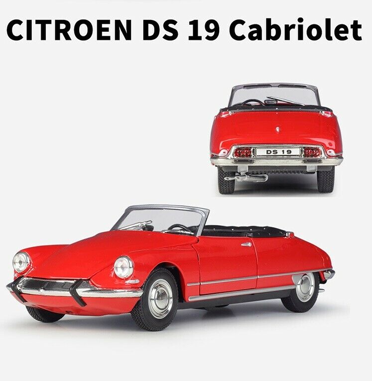 Welly 1:24  For CITROEN DS 19 Cabriolet Diecast Alloy Car Model Mens Toys Gift