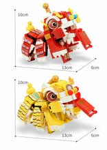 Load image into Gallery viewer, Sembo Blocks Kids Teens Building Toys Puzzle Chinese Streetscape Lion Dance 201020 (no box)
