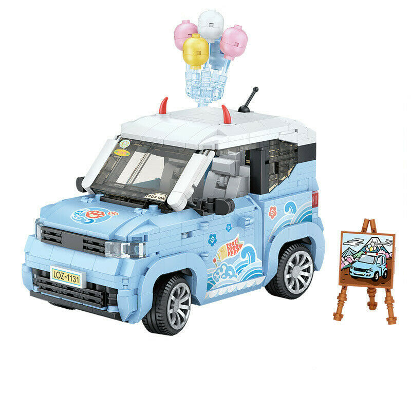 2pcs/set 1131 1132 LOZ mini Blocks Kids Building Toys mini Car Model Girl Puzzle