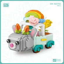 Load image into Gallery viewer, LOZ 9269 MINI Blocks Kids Building Bricks Toys Girls Rabbit Truck Adult Puzzle
