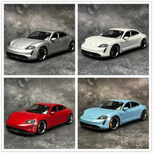 Load image into Gallery viewer, 1:24 Alloy Diecast Static Car Model For Porsche Taycan Turbo Men Gift Collection
