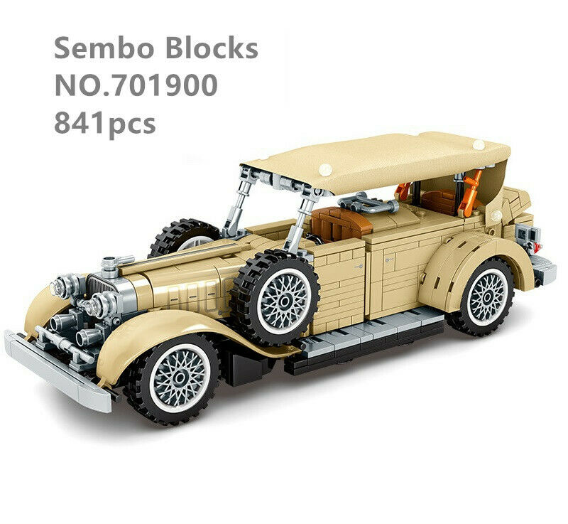 841pcs Teens Kids Building Toys Blocks Boy Puzzle Vintage Car Model Sembo 701900 no box