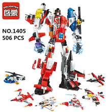 Load image into Gallery viewer, ENLIGHTEN Blocks Kids Building Toys Boys Puzzle 6in1 Transformers 1405
