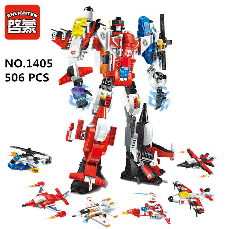 ENLIGHTEN Blocks Kids Building Toys Boys Puzzle 6in1 Transformers 1405