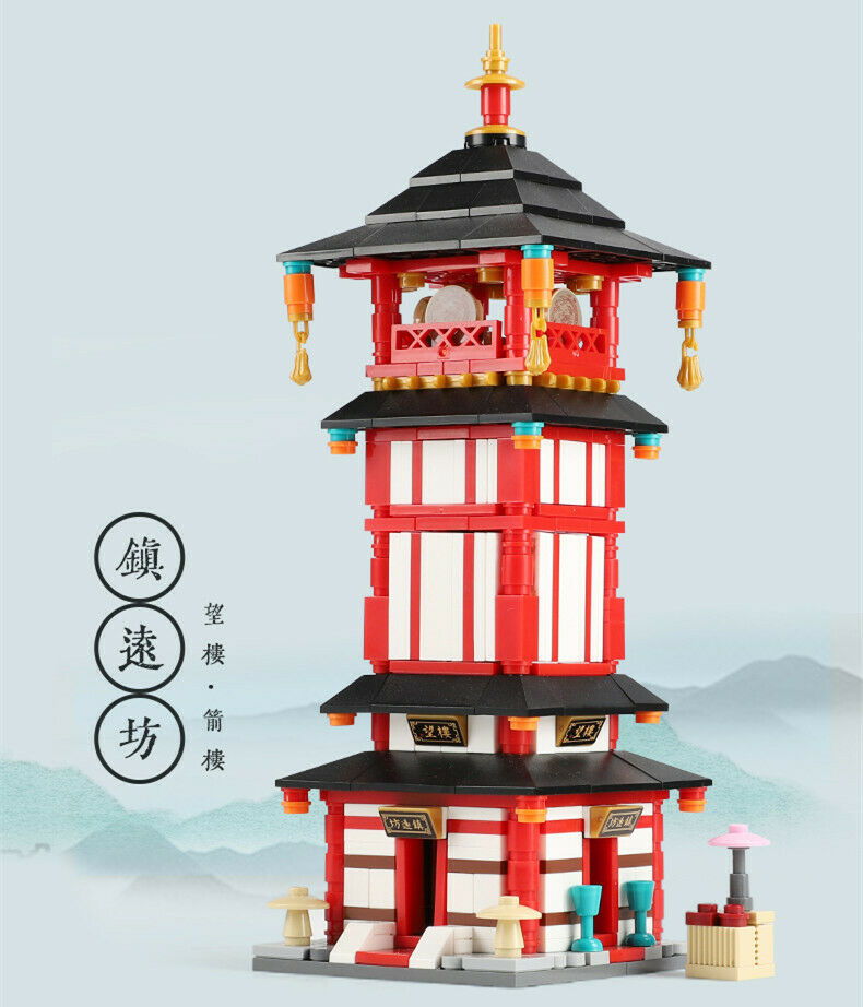 XINGBAO Blocks Kids Building Toys Puzzle Chinese House Tang Style Gift 1115-1122(no box)