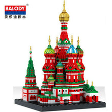 Load image into Gallery viewer, BALODY 16066 mini Blocks Building Toys Architecture Saint Basil&#39;s Cathedral (no box)
