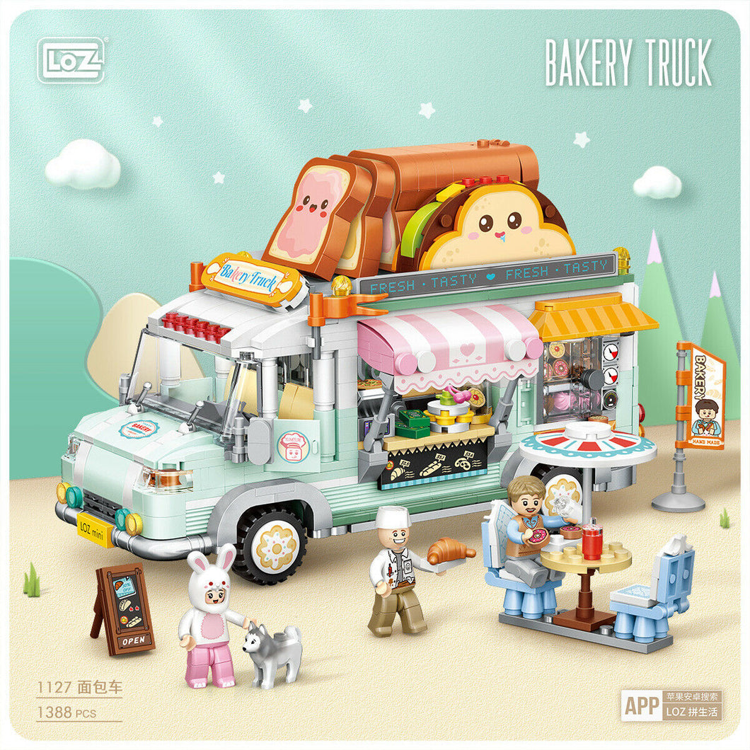 LOZ mini Blocks Kids Building Toys Girls Blocks Bakery Truck Puzzle 1127 no box