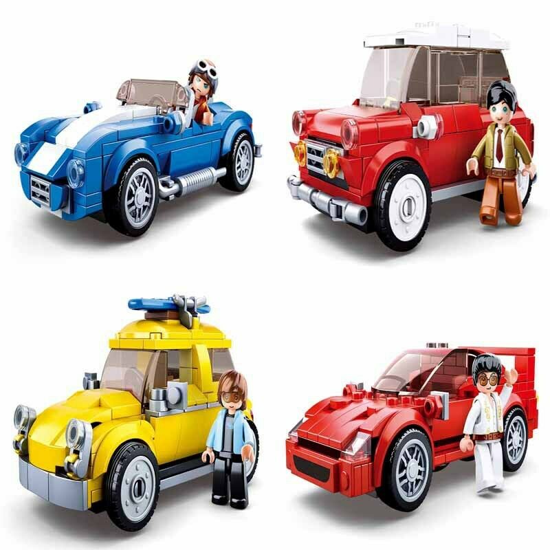 4pcs/set B0706 Sluban Blocks Kids Building Toys Puzzle Boy Gift Car Model no box