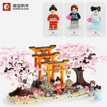 Load image into Gallery viewer, Sembo Blocks Girls Kids Building Toys Sakura Puzzle 601075 no box
