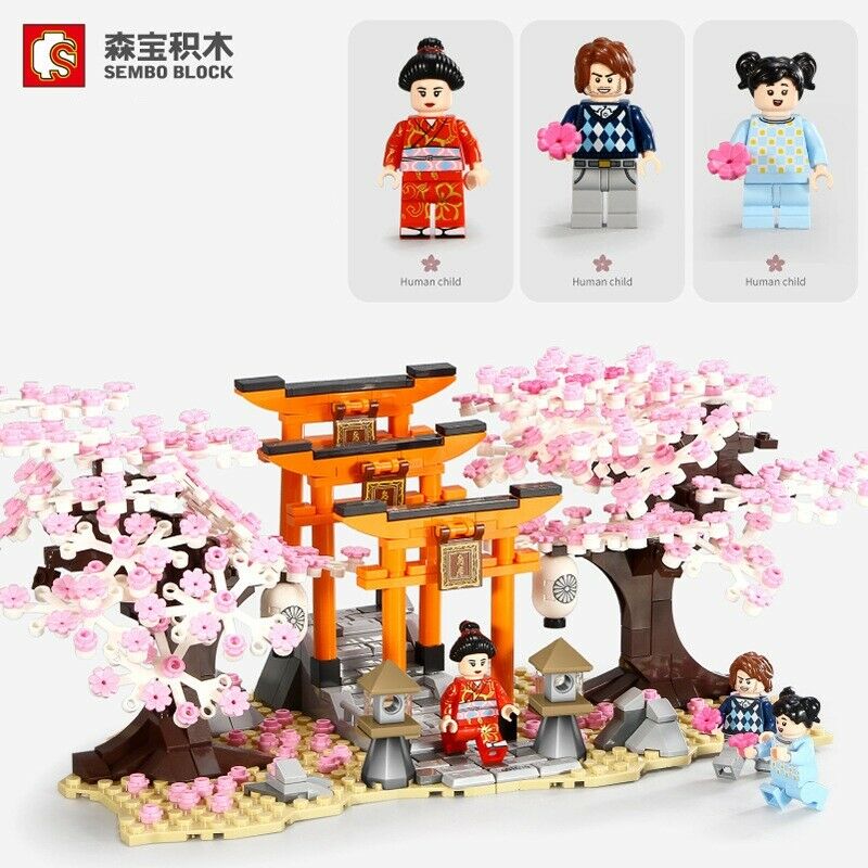 Sembo Blocks Girls Kids Building Toys Sakura Puzzle 601075 no box